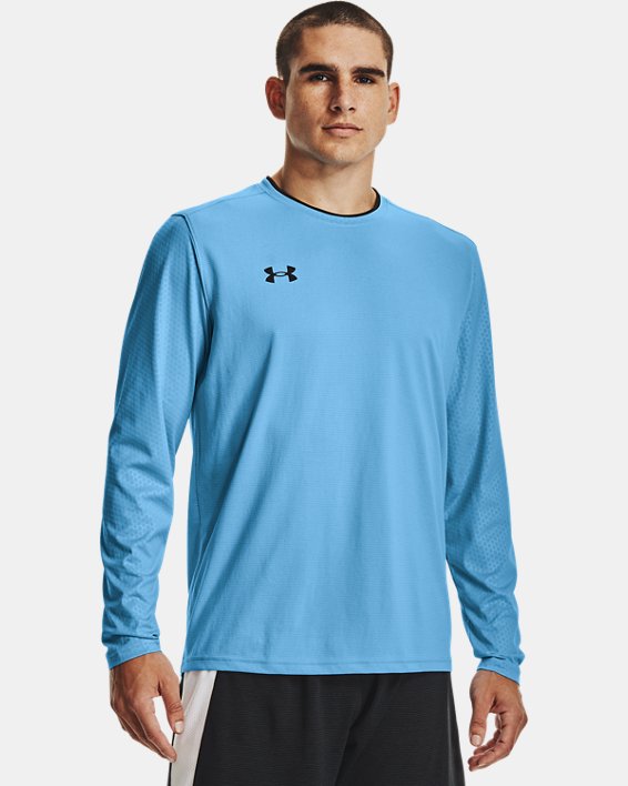 Men's UA Wall Goalkeeper Jersey, Blue, pdpMainDesktop image number 0